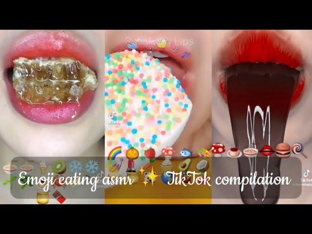 Emoji eating asmr  TikTok compilation