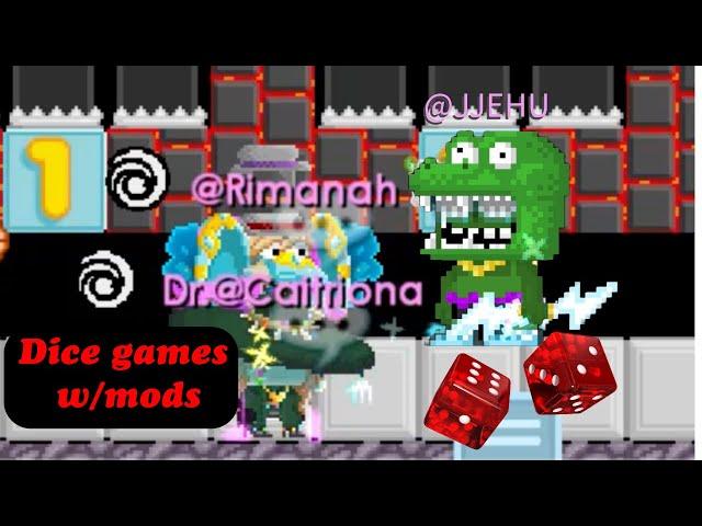 Dice game w/ @Moderators in Growtopia