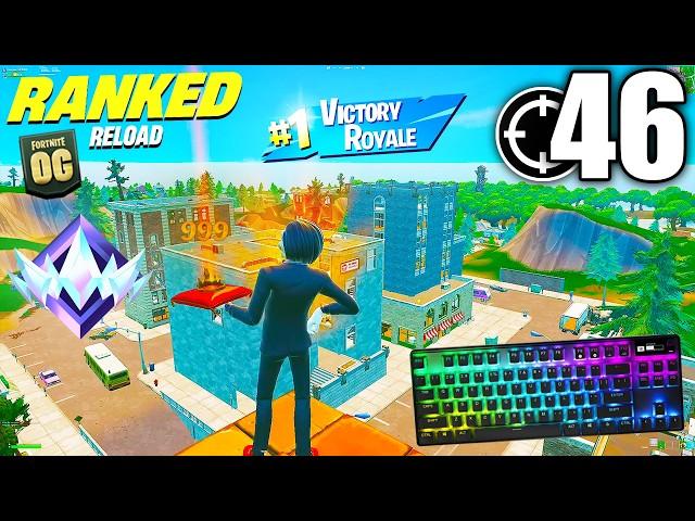 Apex Pro TKL ASMR  46 Kills Ranked Reload  Satisfying Keyboard OG Fortnite Ranked Reload 540FPS 4K