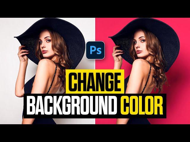 How to Change Background Color in Photoshop - 1 Minute Tutorial