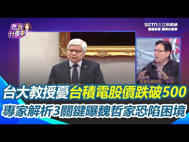 魏哲家最關鍵的疑慮沒說？台大教授憂台積電股價跌至500以下！專家解析3大關鍵 直言：魏哲家恐陷入困境！｜【關我什麼事】三立新聞網 SETN.com