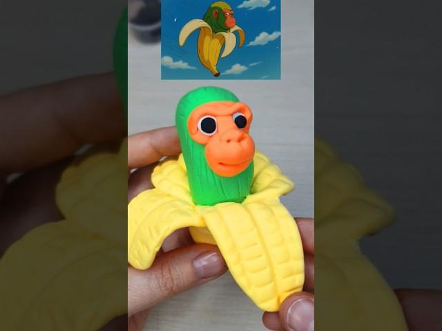 I made a Chimpanzini Bananini with clay  @Salloia  #italianbrainrot  #italianbrainrotanimals