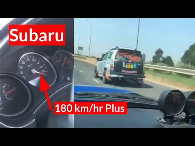 SUBARU FORESTER VS MIRAA PROBOX | 180km/h on THIKA SUPERHIGHWAY |