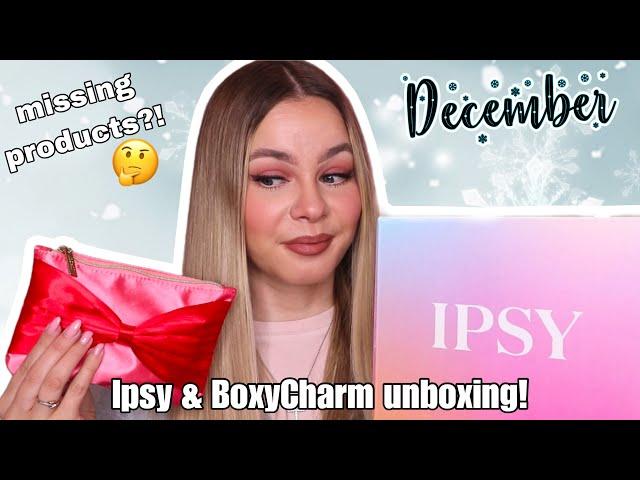 DECEMBER 2024 IPSY GLAM BAG & BOXYCHARM UNBOXING & SWATCHES!️🪩