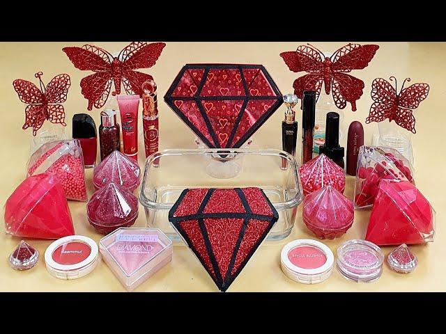 RED DIAMOND Slime Mixing Random Into Slime! Satisfying Slime Video ASMR