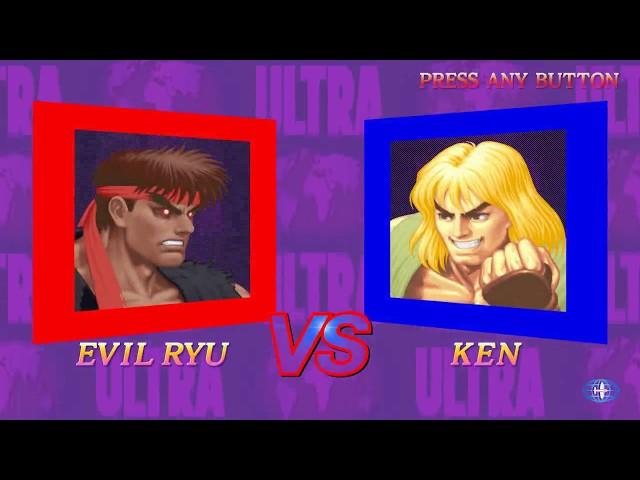 Ultra Street Fighter II The Final Challengers Gameplay with Evil Ryu