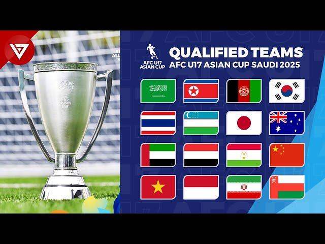  AFC U17 Asian Cup Saudi Arabia 2025: All Teams Qualified