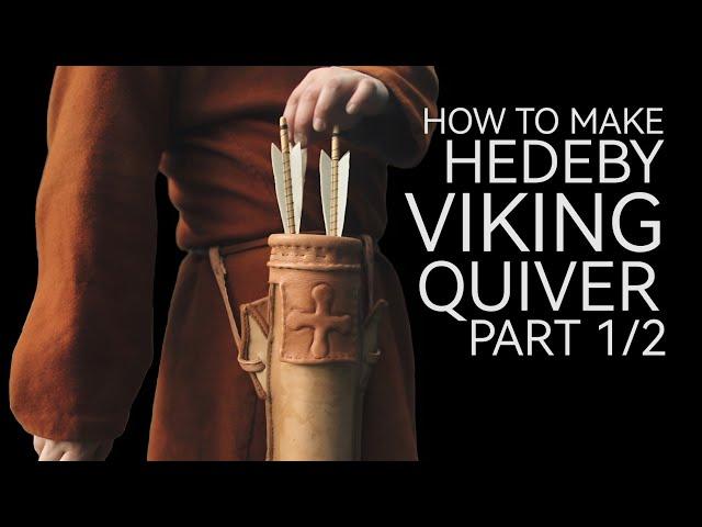 Viking Arrow Quiver 1/2 | Haithabu Pattern Reconstruction - Viking Crafts (Ep. 12 part A)