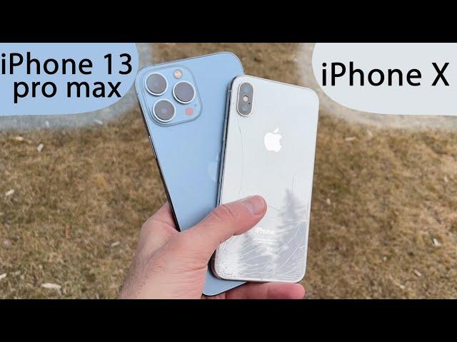 iPhone X vs iPhone 13 pro max Сравнение фото и видео