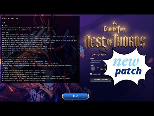 New Patch 1.1 | Crownfall Act 4: Nest of Thorns echelon 7 | Dota 2