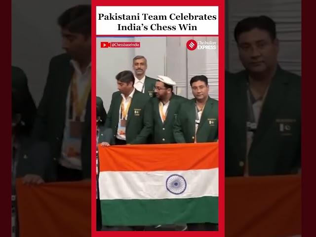 Pakistani Team Holds Indian Flag to Celebrate India’s Double Gold at Chess Olympiad 2024