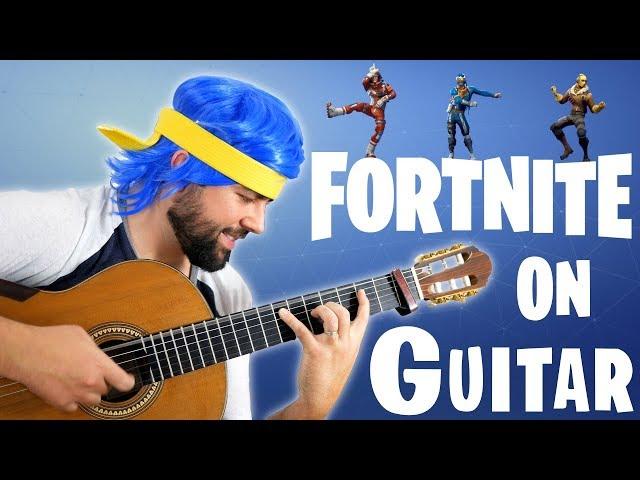 FORTNITE DANCES ON GUITAR