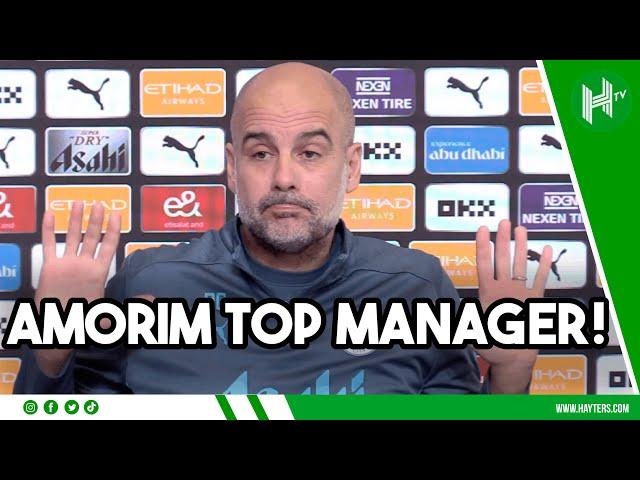 Pep REACTS to Amorim's appointment as NEW Man United manager