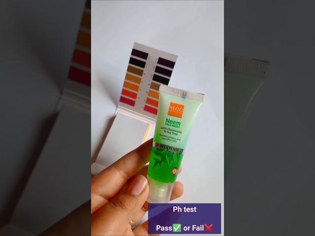 pH test | VLCC Neem Face Wash| #phtest #vlcc #skincareph #phtesting #vlccfacewash