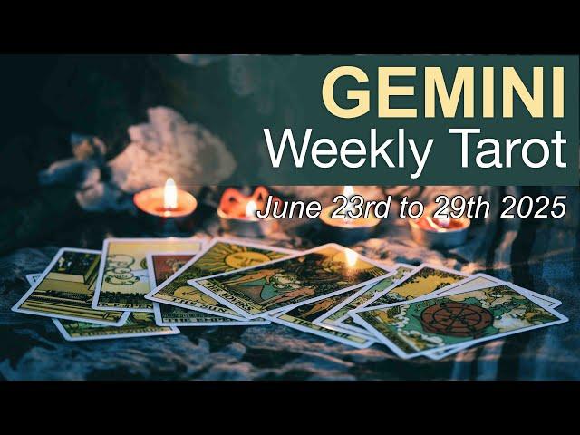 GEMINI "WHAT YOU HOPED WOULD HAPPEN, HAPPENS GEMINI!" Weekly Tarot Reading June 23rd to 29th 2025