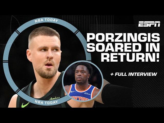 'BOOM! I'M BACK!'  - Kristaps Porzingis on his RETURN to the Celtics  [FULL INTERVIEW] | NBA Today