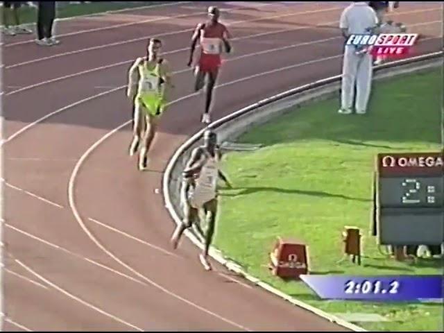 1000m World Record - Noah Ngeny 2:11.96 - Rieti GP 1999