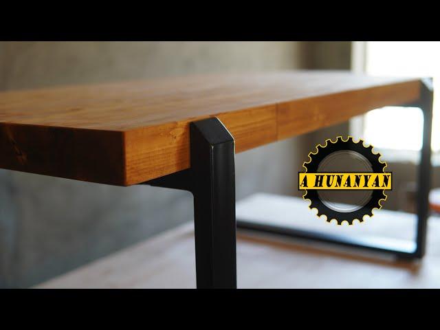 How to Build an Industrial Metal & Wood Coffee Table | DIY Home Decor