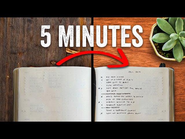 Bullet Journal in 5 Minutes a Day (for busy people)