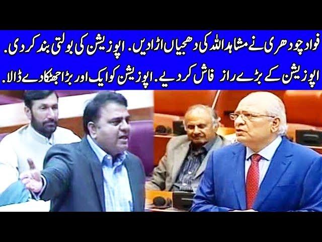 Fawad Chaudhry Lashes Out On Mushahid Ullah Khan | 14 November 2018 | Dunaya News