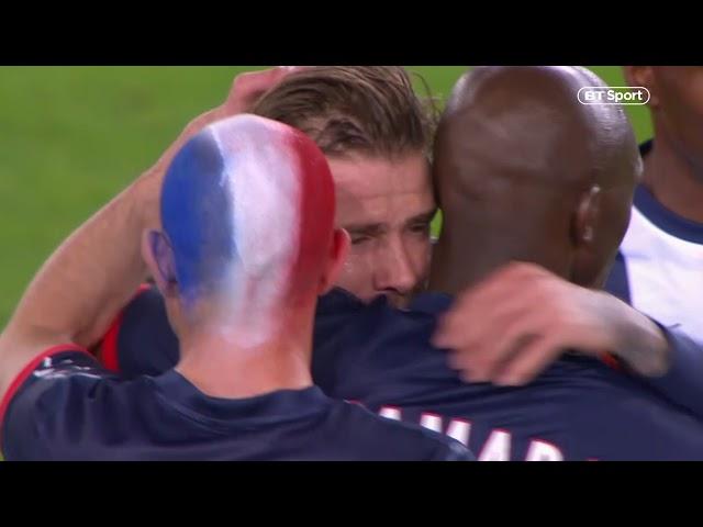 So emotional! David Beckham's final minutes as a professional footballer