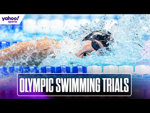 KATIE LEDECKY delivers, CHRIS GUILIANO surprises at U.S. Olympic Swimming Trials | Yahoo Sports