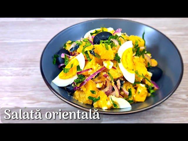 Salată orientală rețeta clasică, simplă și delicioasă - dressing-ul este secretul