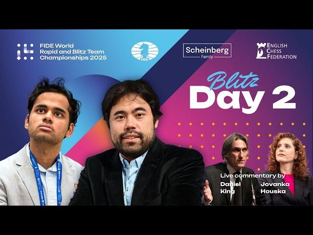 Chess  | Day 2 | FIDE World Blitz Team Championship | ft. Nakamura, Erigaisi, Anand, Nepo and more