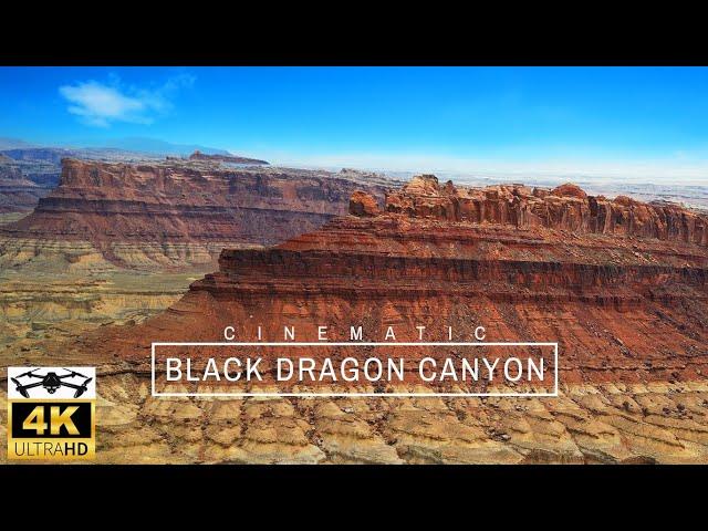 America's Black Dragon Canyon Revealed through Drone Views 4K Cinematic