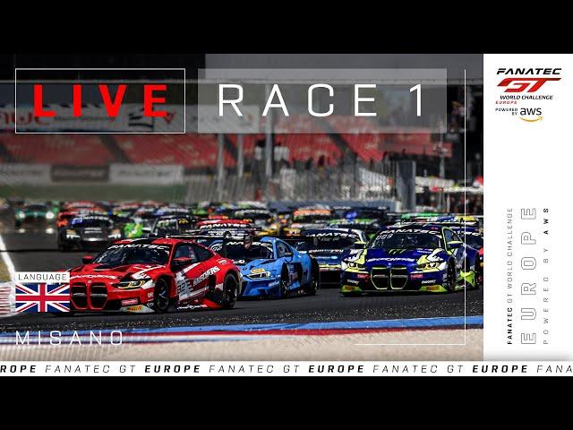 LIVE | Race 1 | Misano | Fanatec GT Europe 2024 (English)