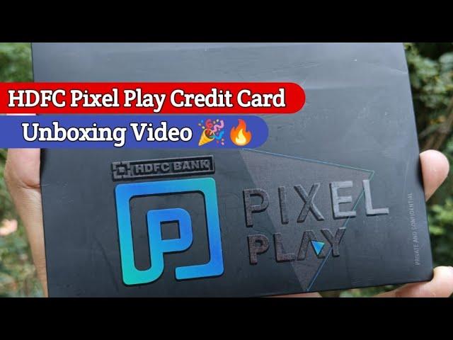 HDFC Pixel play Credit Card Unboxing Video  | Payzapp credit card (VD166)