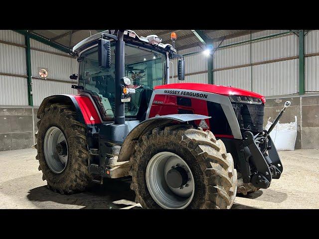 Checking out a MASSEY FERGUSON 8S !! Tom Lamb FARM TOUR part 2