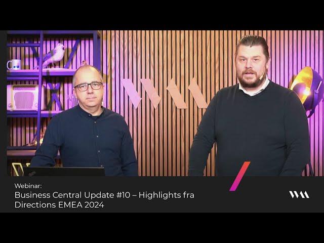 Business Central Update #–10:  Highlights fra Directions EMEA 2024