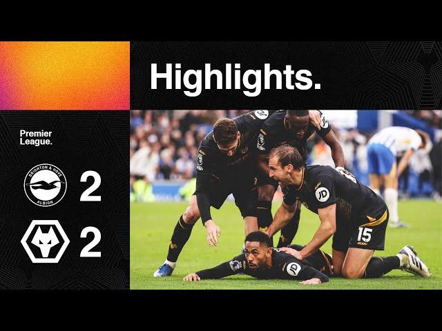 Cunha seals comeback in stoppage time! | Brighton & Hove Albion 2-2 Wolves | Highlights