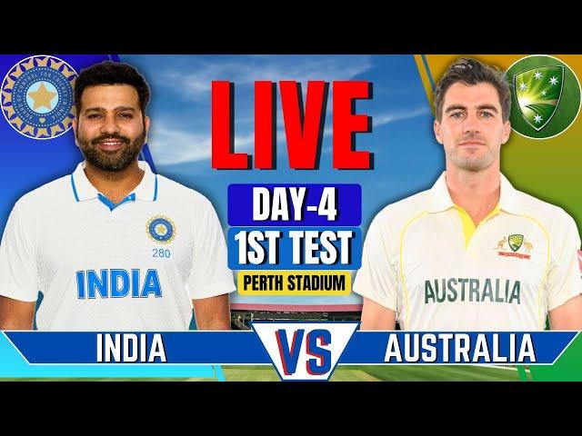 India vs Australia, 1st Test, Day 4 | IND vs AUS Live Match | Live Cricket Match Today | IND vs AUS