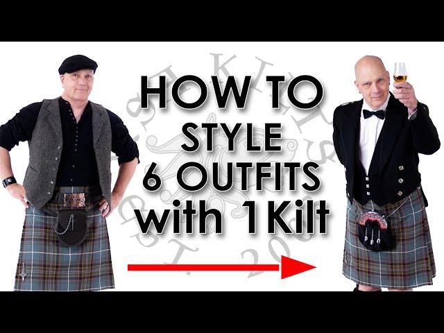 How to style 6 Outfits with 1 Kilt?