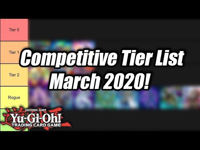 Yu-Gi-Oh! Tier List for the Competitive March 2020 Format!