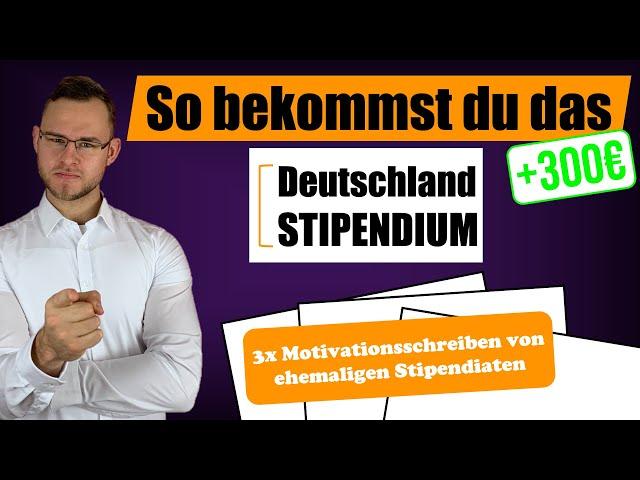 So bewirbst du dich RICHTIG für das Deutschlandstipendium!