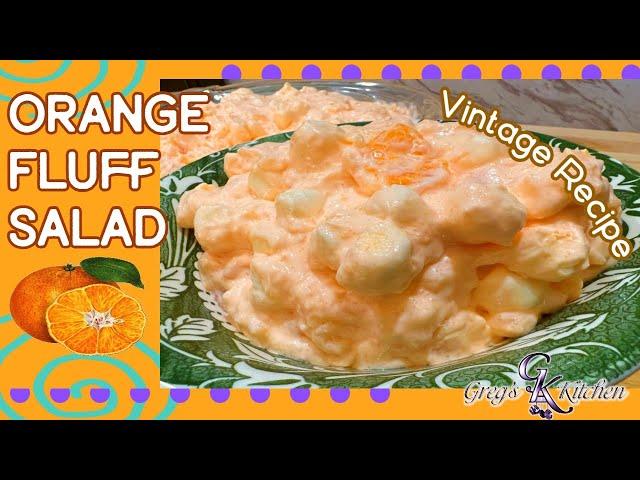 Vintage Recipe - Orange Fluff Salad - Easter Recipe