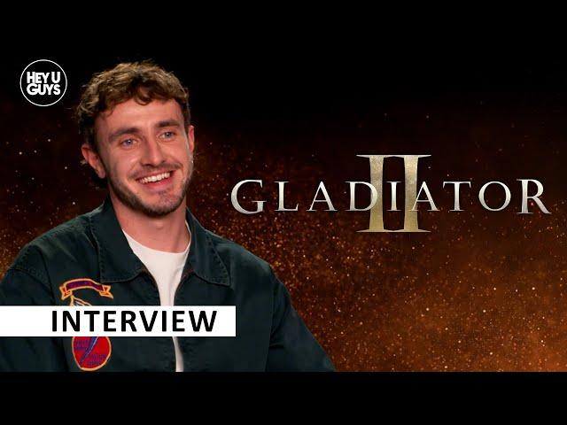 Paul Mescal on Gladiator 2, Ridley Scott (his love of Legend!), Denzel Washington, co-stars & more