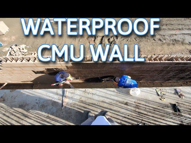 How To Waterproof A Cinder Block Retaining Wall... All Access 510-804-4646