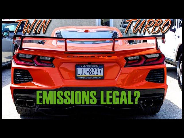 Does the CSP Twin Turbo C8 Corvette Pass Emissions?