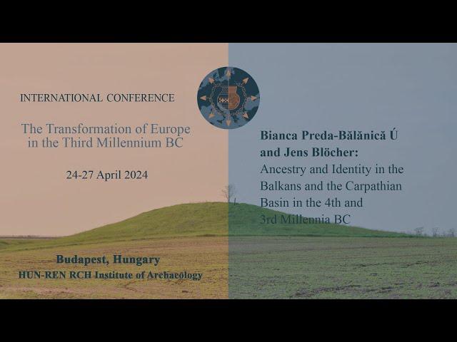 Bianca Preda-Bălănică, Jens Blöcher: Ancestry and Identity in the Balkans and the Carpathian Basin