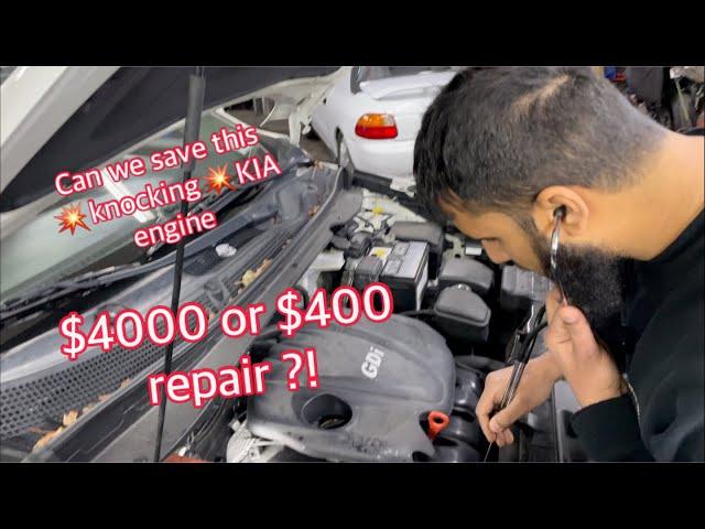 KIA engine replaced recently and KNOCKING hard AGAIN!! Can we save it??