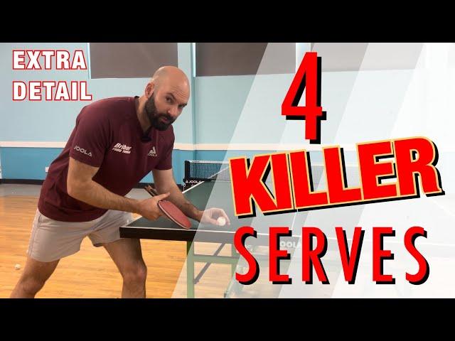 4 Killer Serves (Detailed Tutorial)