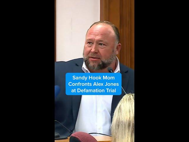 Sandy Hook Mom CONFRONTS Alex Jones at His Trial #shorts