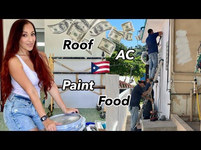 House Reno Cabo Rojo: AC Install, Roof Sealing & Seafood Rest.Review!" (Ep.4)