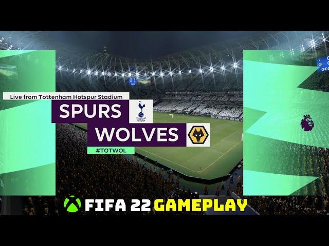 Tottenham v Wolves | FIFA 22 Gameplay | Premier League | Xbox Series X | Latest Line-Ups