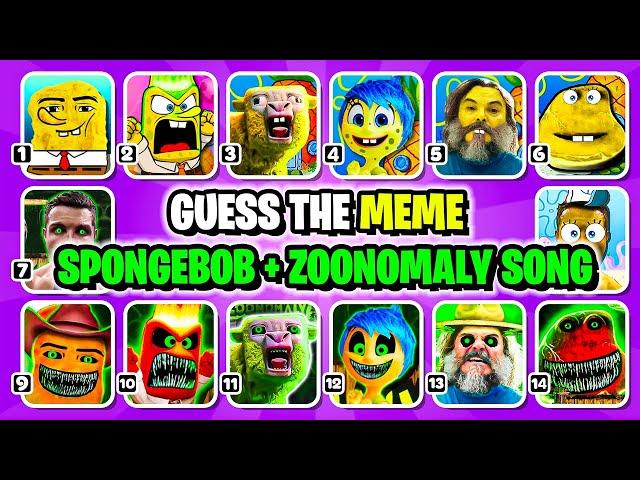 Guess Meme Song, Famous Meme Sing Spongebob + Zoonomaly Theme Song #505