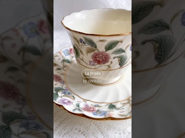 노리다케 라 프라다 컵앤소서 | 미묘한피크닉 / #앤틱 #빈티지 #찻잔 #티잔 #teatime #teacup #teatable #homecafe #홈카페 #커피잔 #티타임